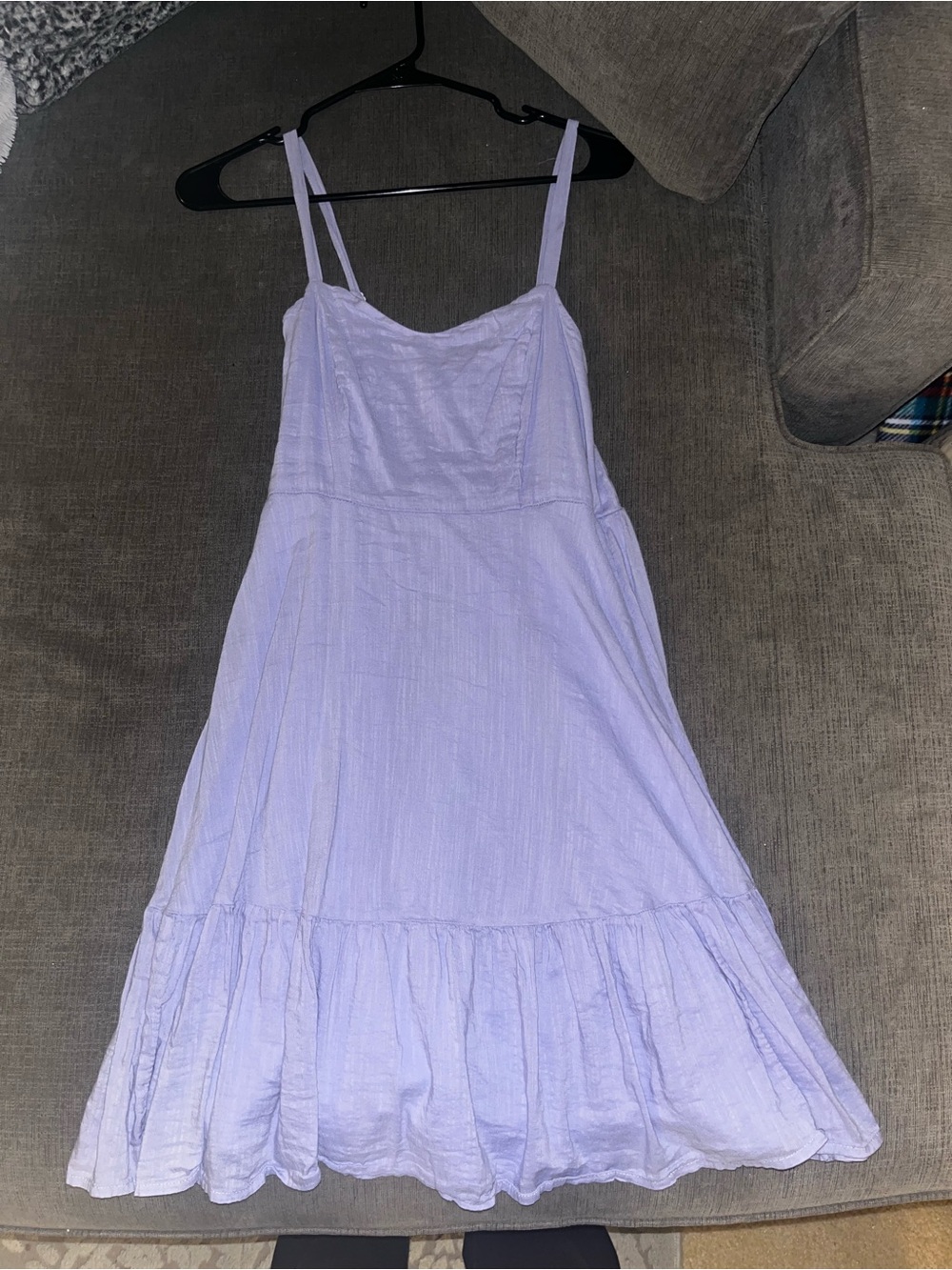 Old Navy Lilac Ruffled-Hem Spaghetti Strap Midi Dress